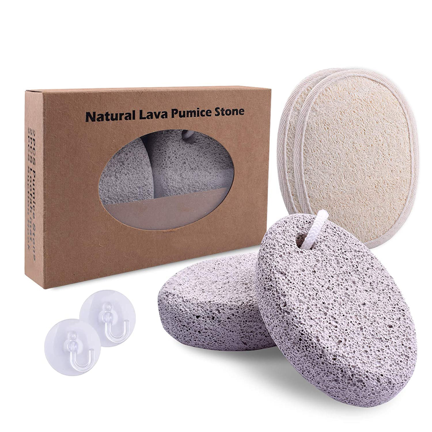 High quality 100% nature foot pumice stone for feet hard skin pedicure exfoliation tool skin scrubber