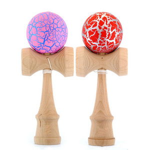 free shipping kids crack wooden kendama toys for wholesale