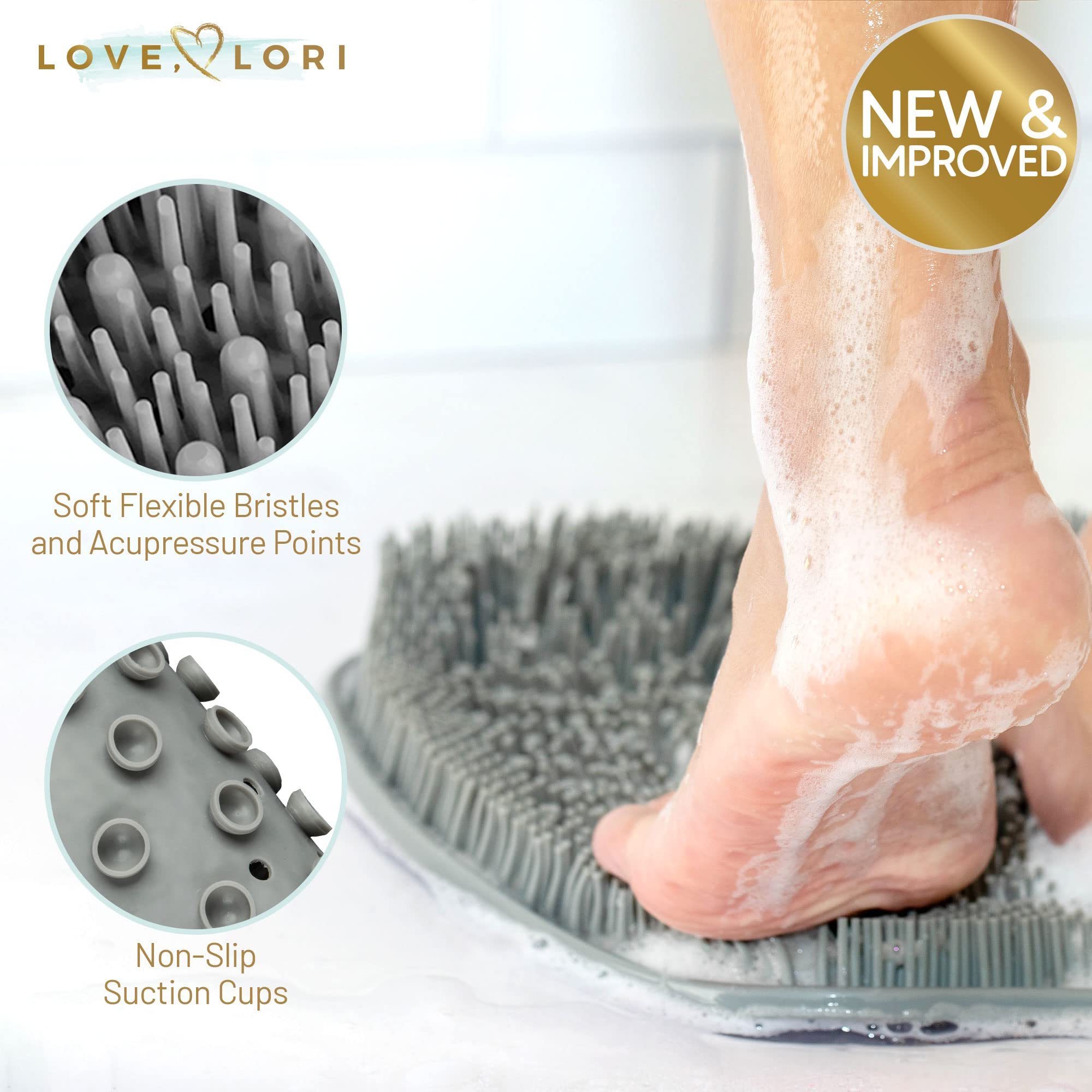 New high quality brush silicon bath brush silicone body scrubber with suction cup massage cleaning scrub silicone foot brush