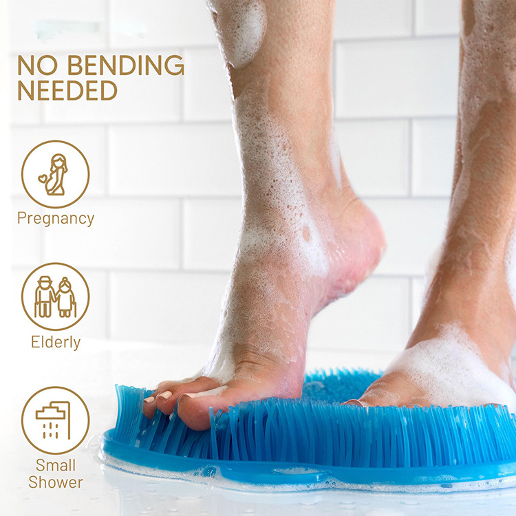 New Shower  Foot Massager Healthy Cleansing Skin Scrubber For Foot Non-Slip Suction Cups Foot Scrubber