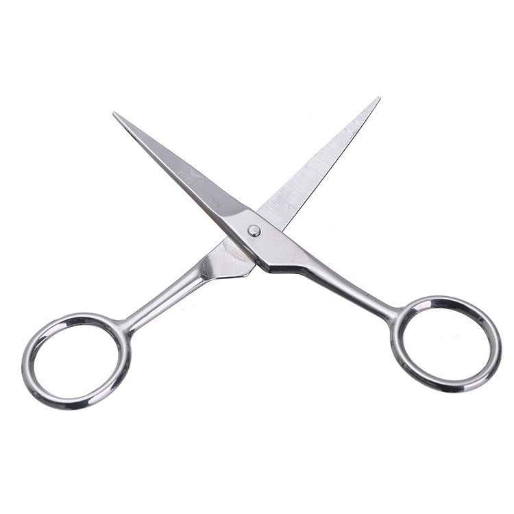 Custom mustache scissor stainless steel reinforced small wholesale beard scissors