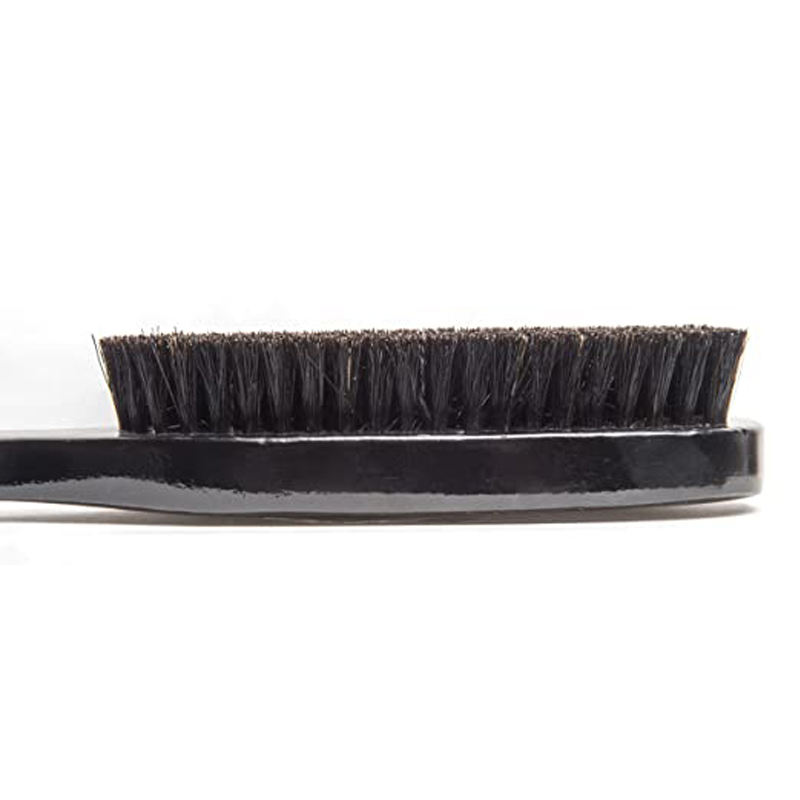 Hot Selling Custom Mens 100% Boar Bristle 360 Beard Curved Wave Brush Wholesale For Home And Travel