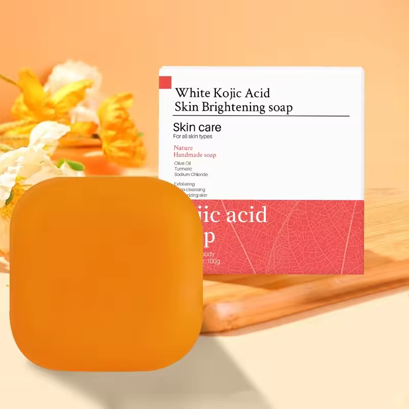 Ready To Ship Organic Whitening Honey Ginger Soap Wholesale Clean Acne Kojic Acid & Turmeric Soap