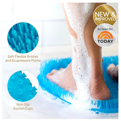 New Shower  Foot Massager Healthy Cleansing Skin Scrubber For Foot Non-Slip Suction Cups Foot Scrubber