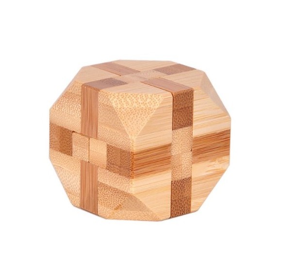 Classic Bamboo Educational Toys Exercise Intelligence Luban Lock Education Wooden 3D Puzzle