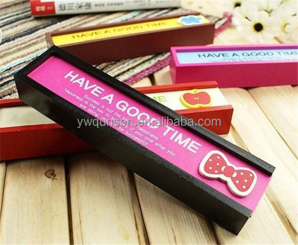 popular Korean drawing wooden multi function pencil box