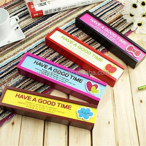 popular Korean drawing wooden multi function pencil box