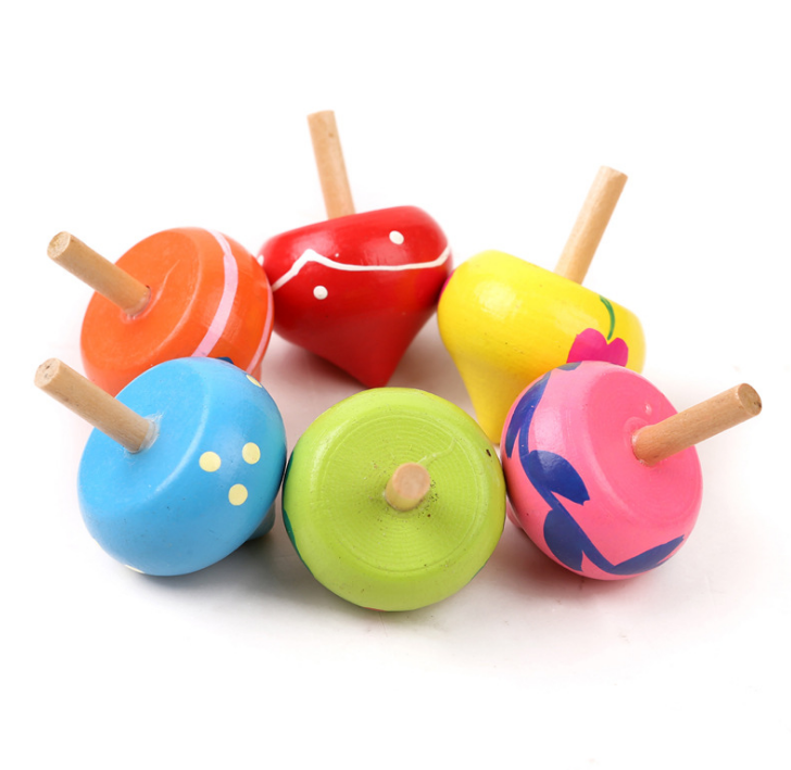 new hot selling spinning top wood lovely toys funny toys for kids