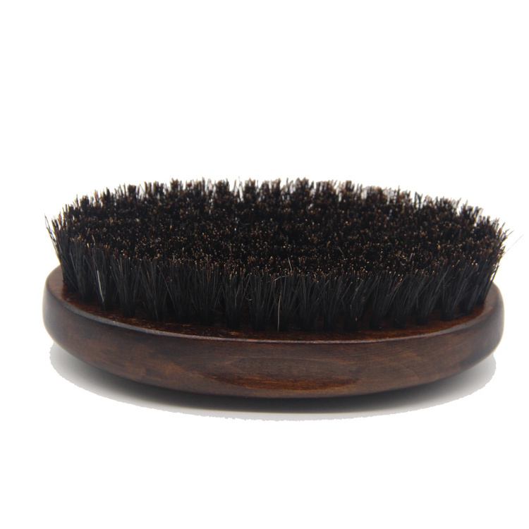 New arrival classical brown color beard comb and brush private label mens beard brush