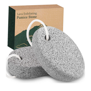 Custom logo and packaging foot pumice stone for feet hard skin callus remove shower foot scrubber with pumice stone foot pumice