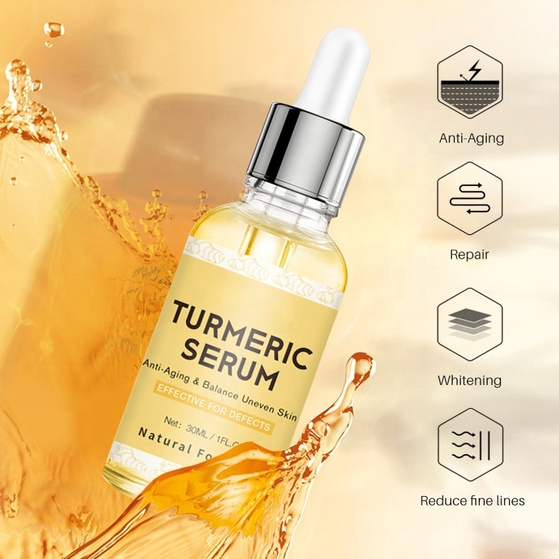 New Private Label Turmeric Oil Whitening Natural Vegan Brightening Face Care Turmeric Essential Body Oil  for Skin Whitening