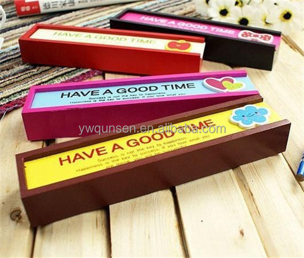 popular Korean drawing wooden multi function pencil box