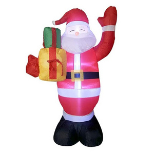 Factory Price Ourwarm 5ft Outdoor Christmas inflatable Santa Claus LED lights Christmas Inflatable Decor