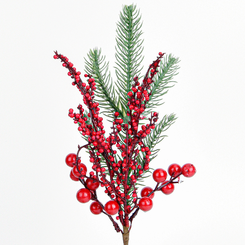 Christmas ornaments  decorations Christmas Red Berry  Picks for Christmas Tree and Wreath