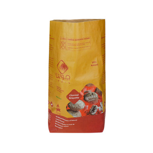 Free Sample Eco-friendly Laminated Waterproof Bbq 2.5kg 5kg Charcoal Paper Packaging Bag