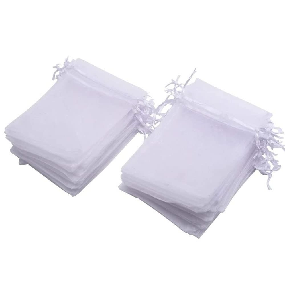 Wholesale Premium Quality Sheer Drawstring Shopping Pouch Jewelry Mesh Packaging Organza Bag