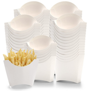 Disposable Custom Design Potato Chip French Fries Kraft Paper Packaging Box