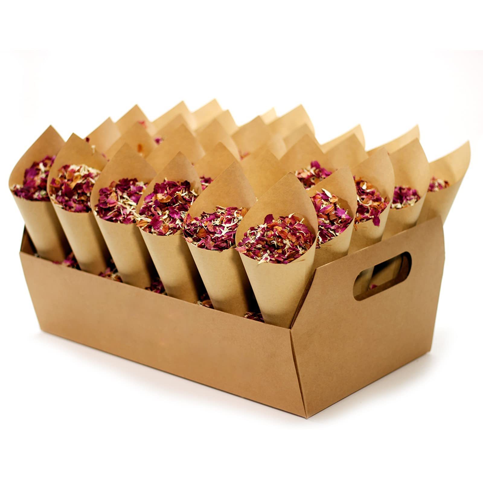 Ice Cream French Fry Waffle Egg Wedding Confetti Cone Stand Packaging Box Tray Holder