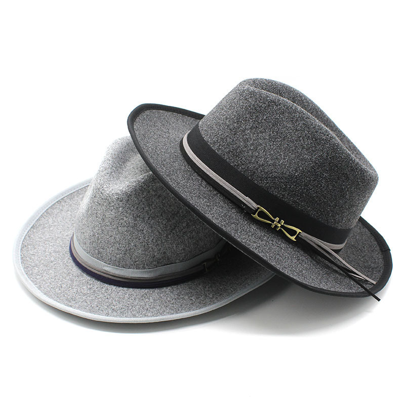 wholesale new designer fedoras hat 2023 men fedora hats wool felt roll wide brim luxury fedora hats for women