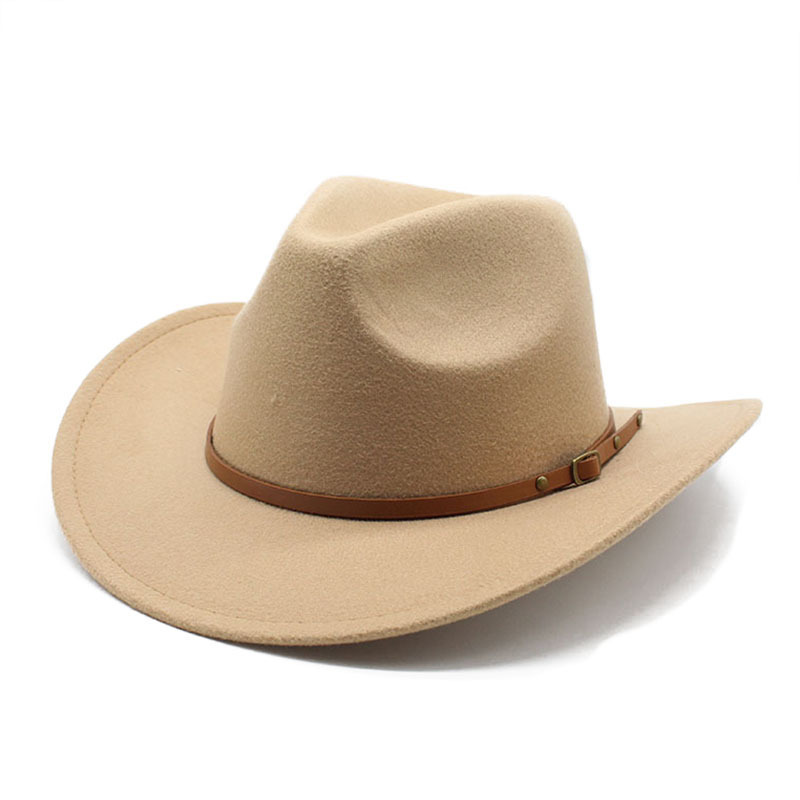 new designer felt fedora hats unisex wholesale pink cowboy hats for sale cheap