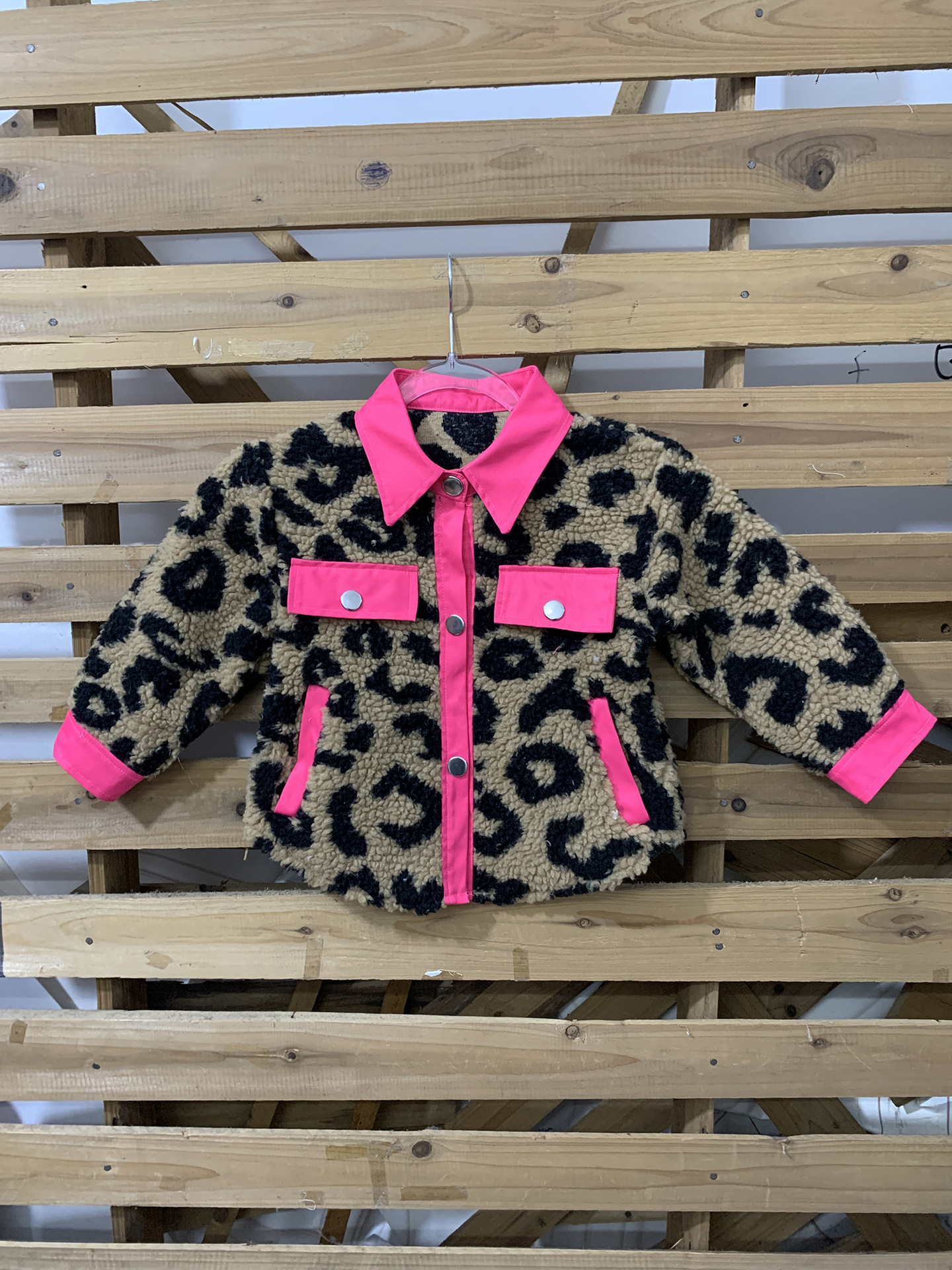 Hot Sale Winter Fashion Cow Leopard Print Patchwork Lambs Wool Jackets For Women Parent-child Outfit Casual Sherpa Plush Coat