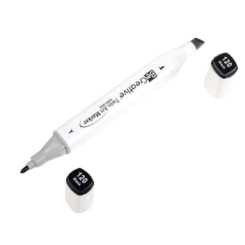 Artist alcoholic ink double sided tip  twin markers With nylon fiber bullet tip and chisel tip