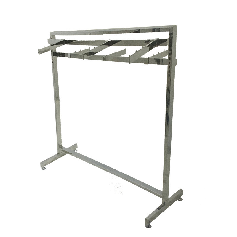 Hot Sale Stainless Steel Commercial Display Clothes Hanging Metal Stand Garment Racks For Wholesale