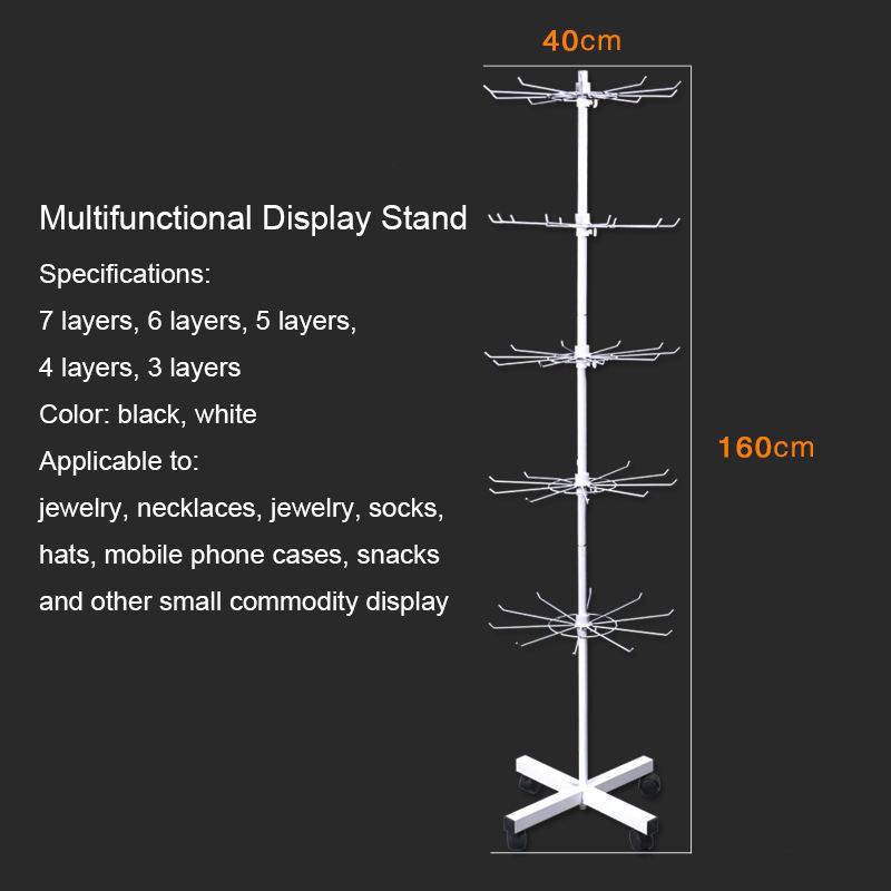 Yiwu Redsun Optional retail display stand 2/3/4/5/6/7 tier removable display stand hat jewelry craft display stand