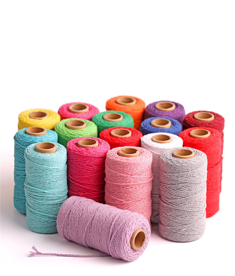 wholesale 100m/roll cone cotton thread with competitive price cotton sewing thread mixed colors thick cotton thread