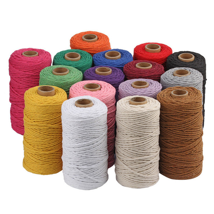 wholesale 100m/roll cone cotton thread with competitive price cotton sewing thread mixed colors thick cotton thread