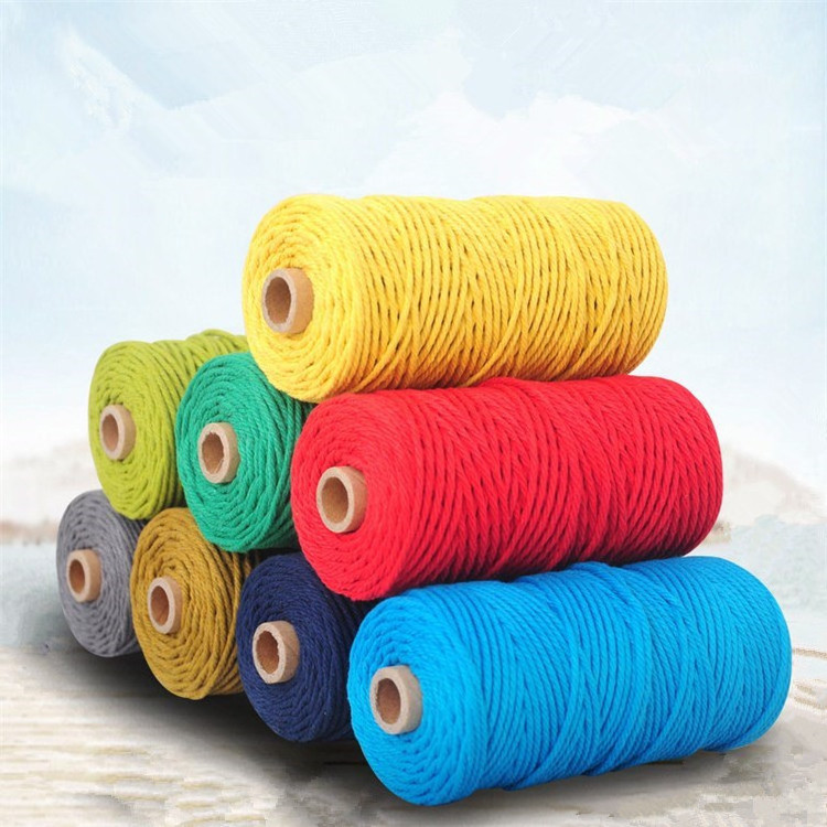 wholesale 100m/roll cone cotton thread with competitive price cotton sewing thread mixed colors thick cotton thread