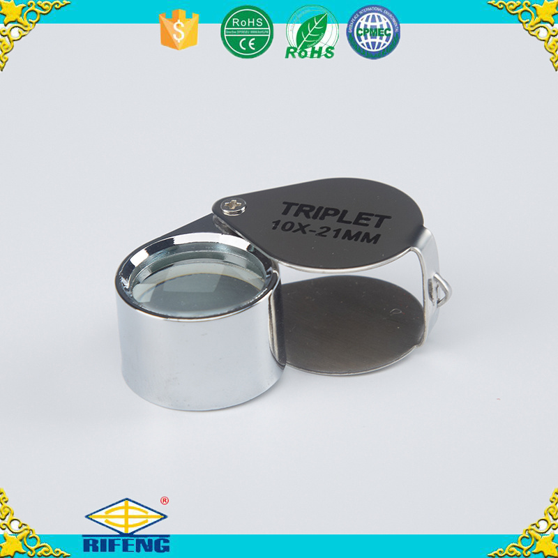 10x popular pocket loupe jewellery diamond magnifier