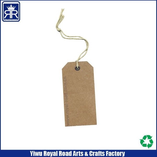 Customized printing Clothing Paper garment price hang tag with string