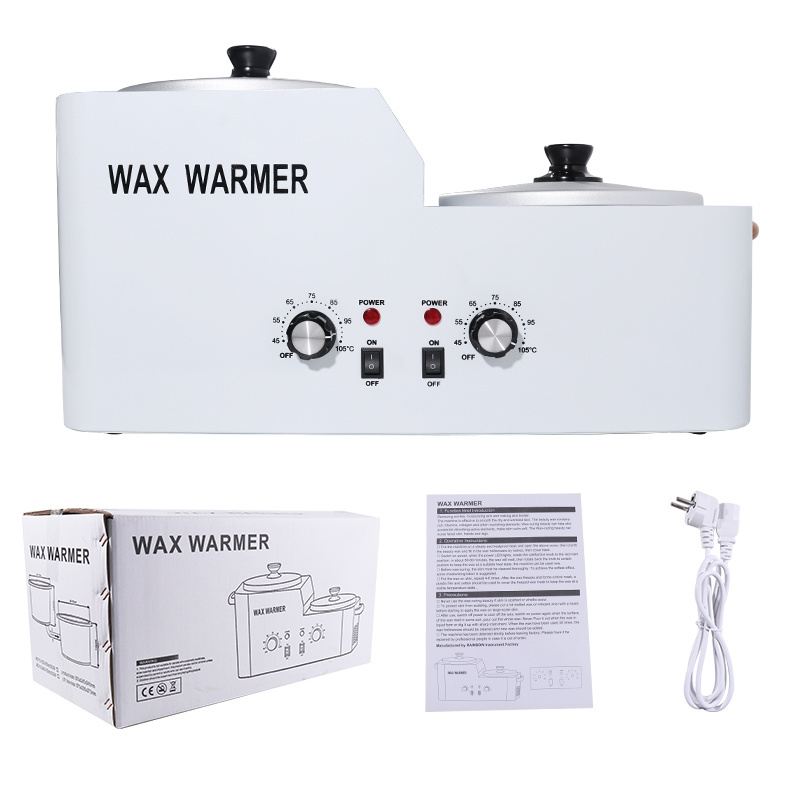 2022 Best wax warmer professional equipment double pots electric hair removal machine depilatory wax heater