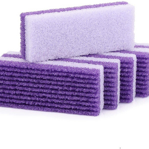 Foot Pumice Stone 2 in 1 Double Sided Foot Scrubbers Pedicure Callus Remover Purple Pumice Sponge Heel Buffer for Feet Dead Skin