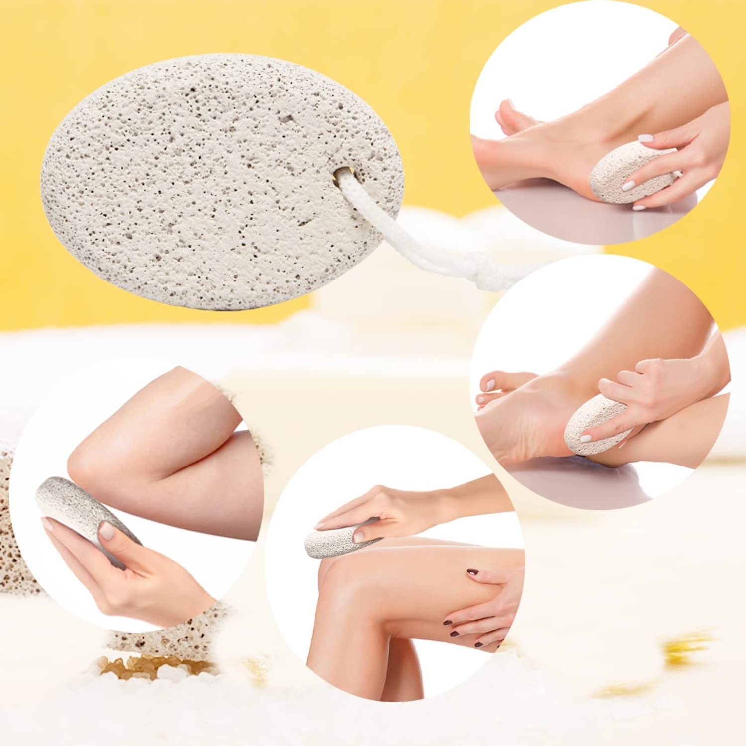 Pumice Stone for Feet Natural Lava Foot Pumice Stone, Pumice Scrubber Foot Stone Exfoliating Callus