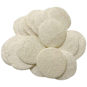 2.36 inches Round Original Natural Bath Loofah Sponge Pad Scrub Loofah Sponge Cleaning Brush