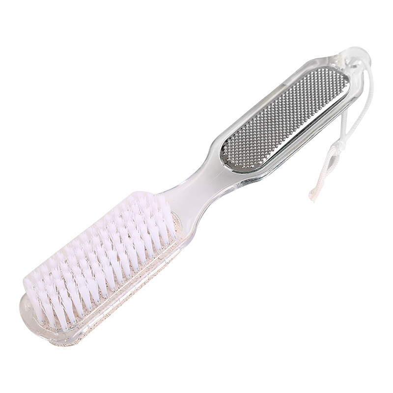 Bathroom Product Multifunction 4 in 1 Pedicure Grinding Tool Pumice Stone Dead Skin Remover Brush Foot File with Nail Brush