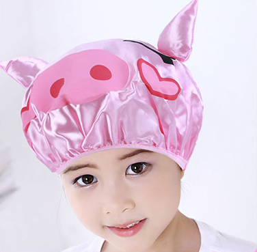 Cute Kids Shower Cap Funny Cartoon  Shower Bath hair Waterproof caps  for boys and girls