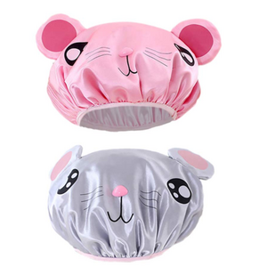 Cute Kids Shower Cap Funny Cartoon  Shower Bath hair Waterproof caps  for boys and girls