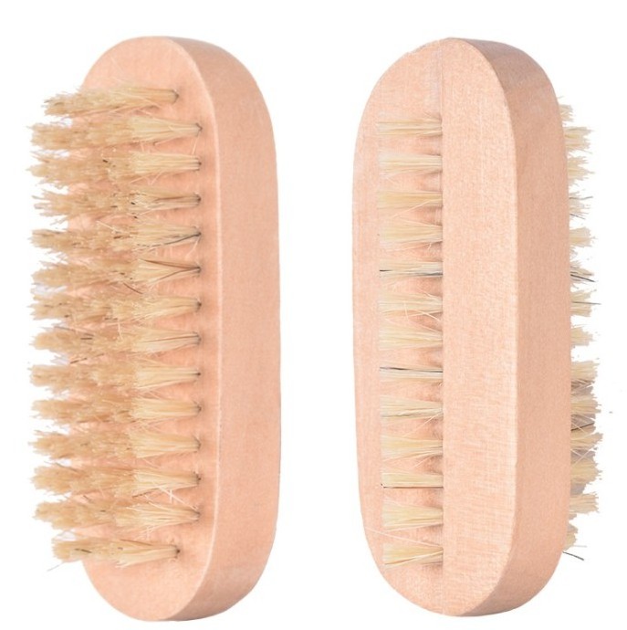 Cleaning brush Bristle Non-Slip Wooden Hand Nail Scrub Brush for Toes Nail Cleaning