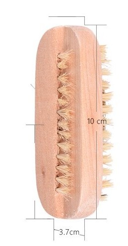 Cleaning brush Bristle Non-Slip Wooden Hand Nail Scrub Brush for Toes Nail Cleaning