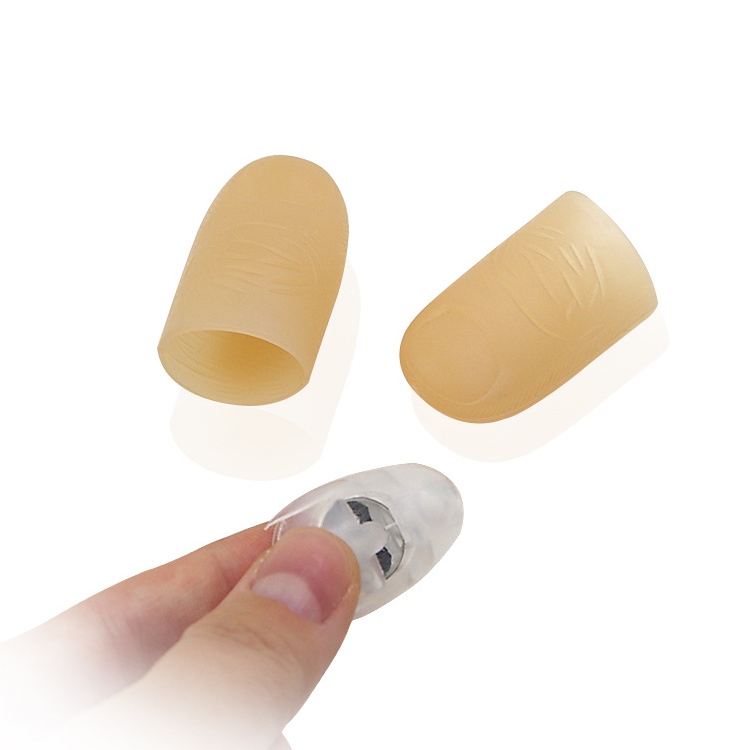 Professional Common Size  LED Finger Light Magic Thumb Tips with Red Light Magician Trick Props for both Adult and Kids