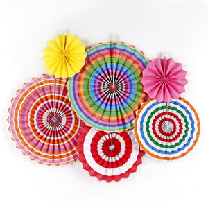 Party Decoration Paper Fan Wall Hanging Decoration Paper Fan Flower Birthday Wedding Christmas Party Decorate