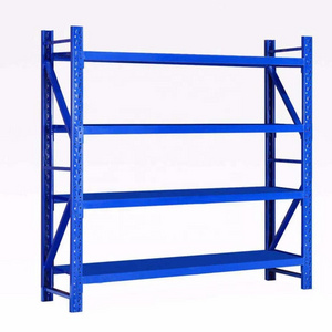 Metal rack Adjustable boltless 4-shelf heavy duty shelving unit garage storage rack