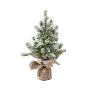 Christmas Trees Decorations Artificial Tabletop Small Trees with Snow for Indoor Outdoor Home Village Winter Holiday Decor