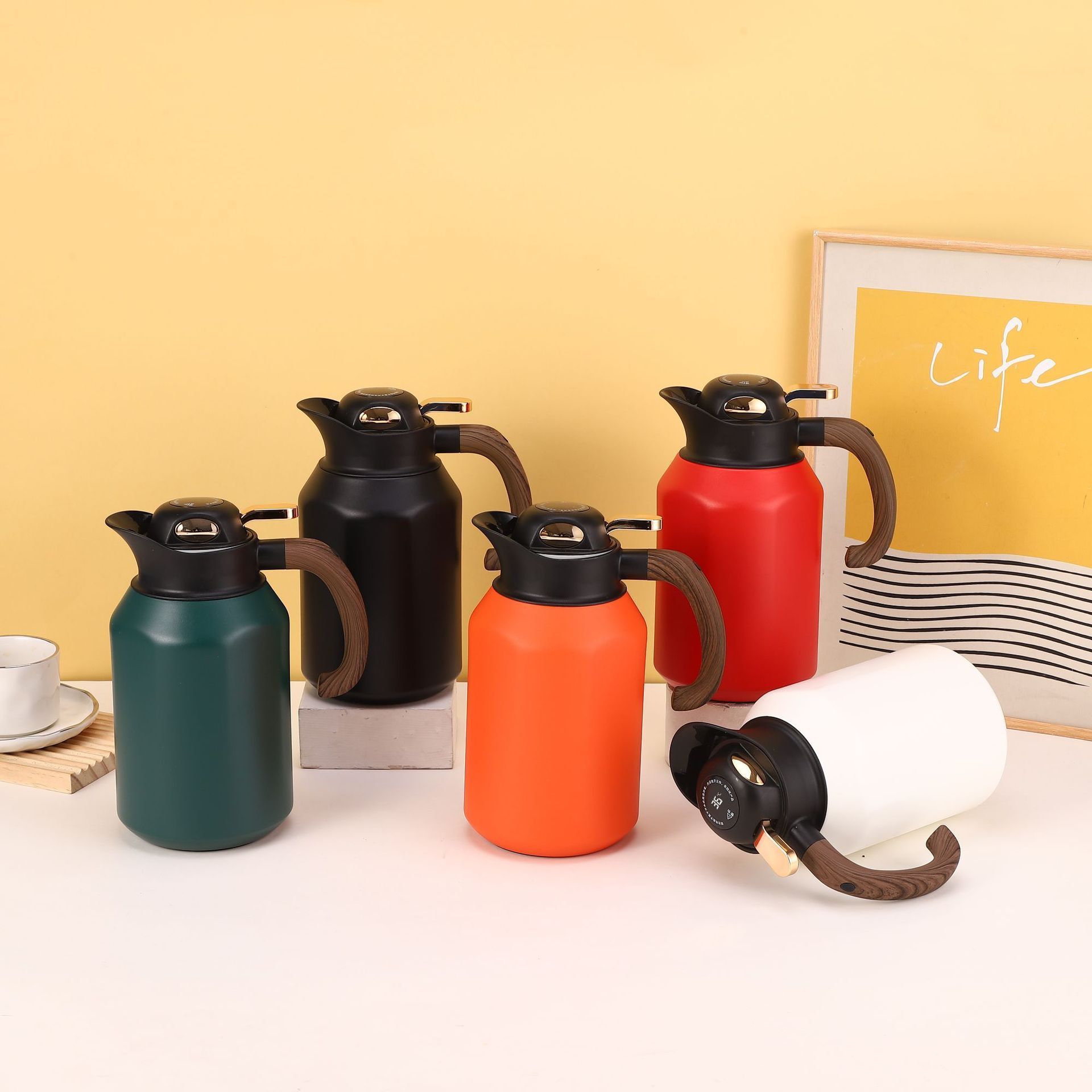 New Intelligent 316 Stainless Steel Smart Separation Teapot with Tea Filter office Insulated Coffee Pot