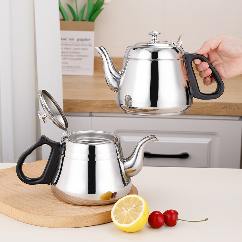 Hot Selling Multipurpose Thickened Stainless Steel Kettle Roman Pot Large Capacity Teapot with Filter