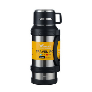 1 Gallon Water Bottle Insulated Double Walled Vacuum Metal Stainless Steel Sports kettle with cup lid