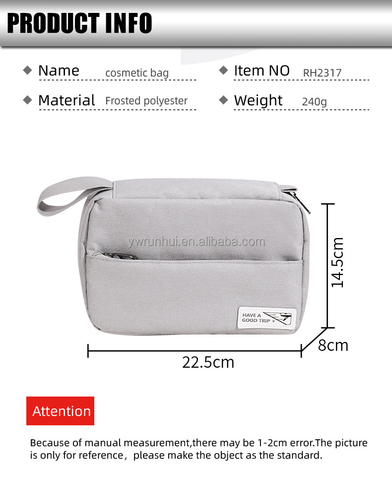 2023 foldable Toiletry Cosmetic Bag Custom Cosmetics Makeup toiletry travel bag